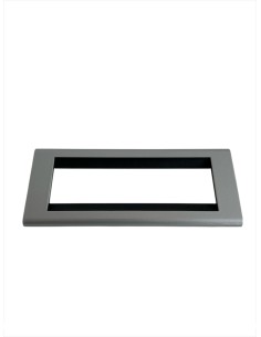 Placa viva aluminizada de 6 plazas Bticino 4716al